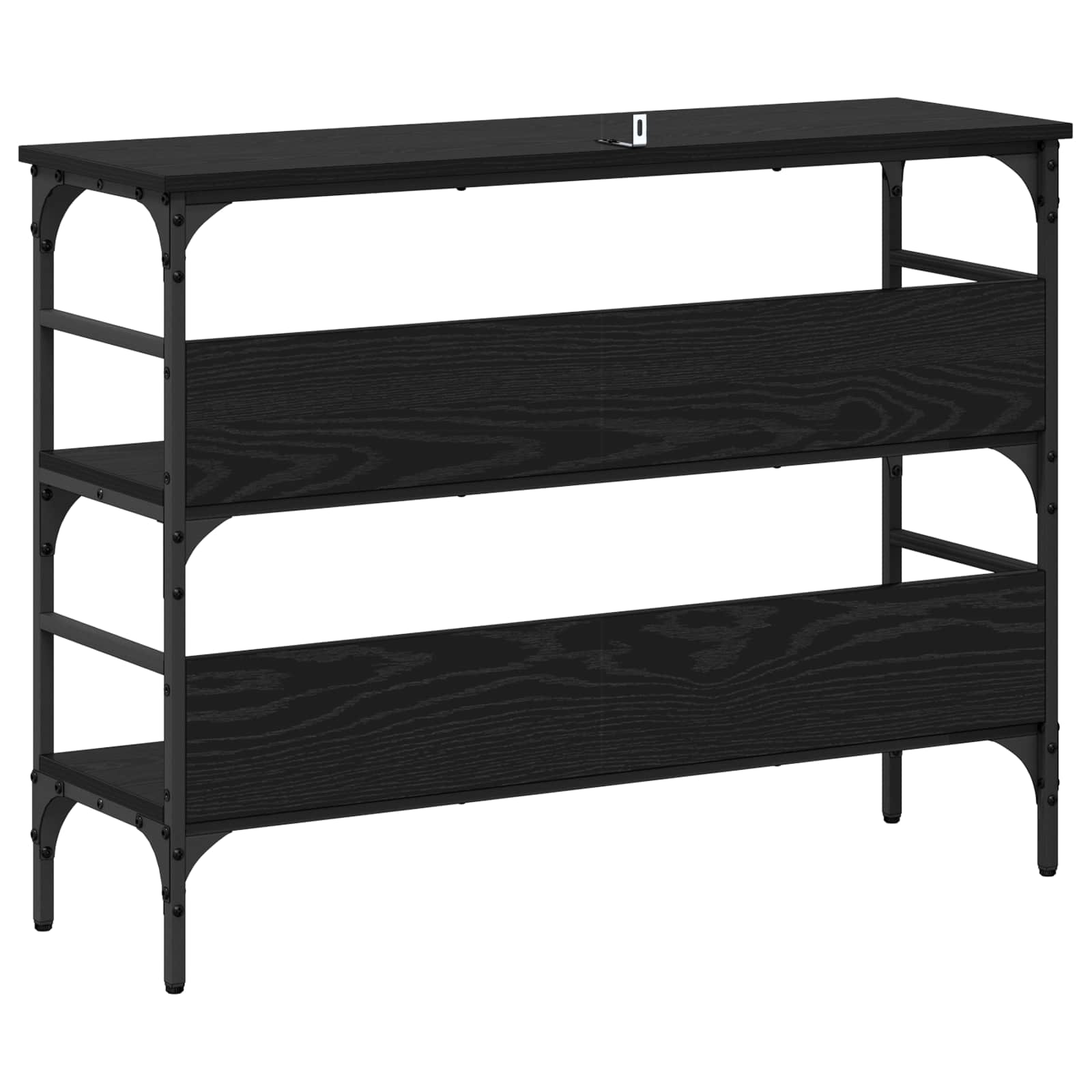 Table console Chêne noir 100 x 32 x 75 cm Bois d'ingénierie - XIOS