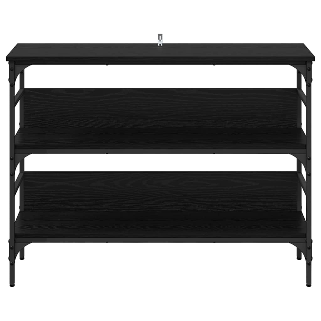 Table console Chêne noir 100 x 32 x 75 cm Bois d'ingénierie - XIOS