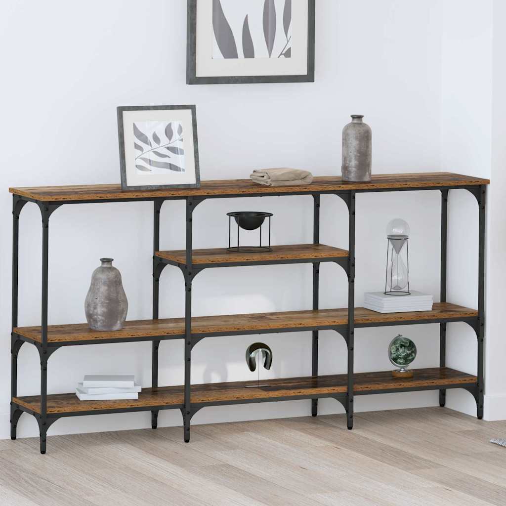 Table console Bois ancien 160 x 29 x 80 cm Bois d'ingénierie - XIOS