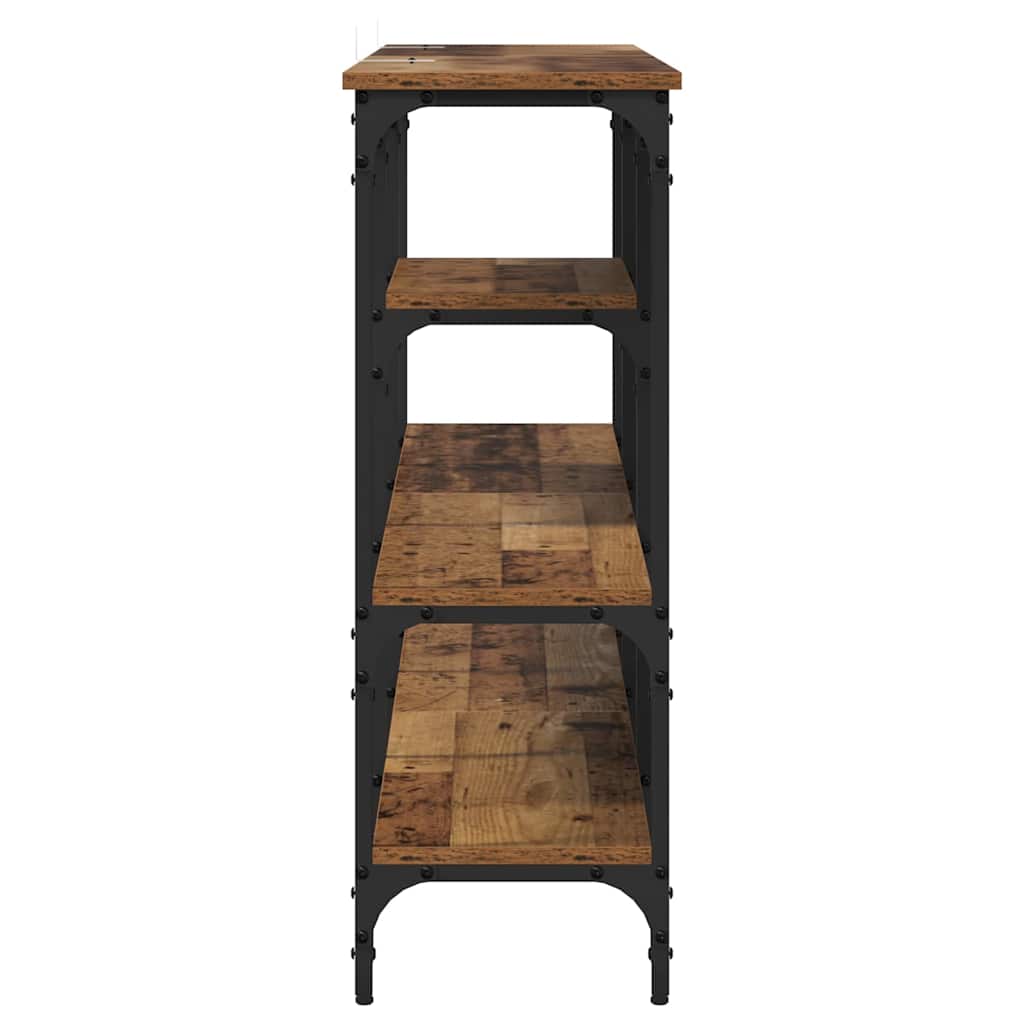 Table console Bois ancien 160 x 29 x 80 cm Bois d'ingénierie - XIOS