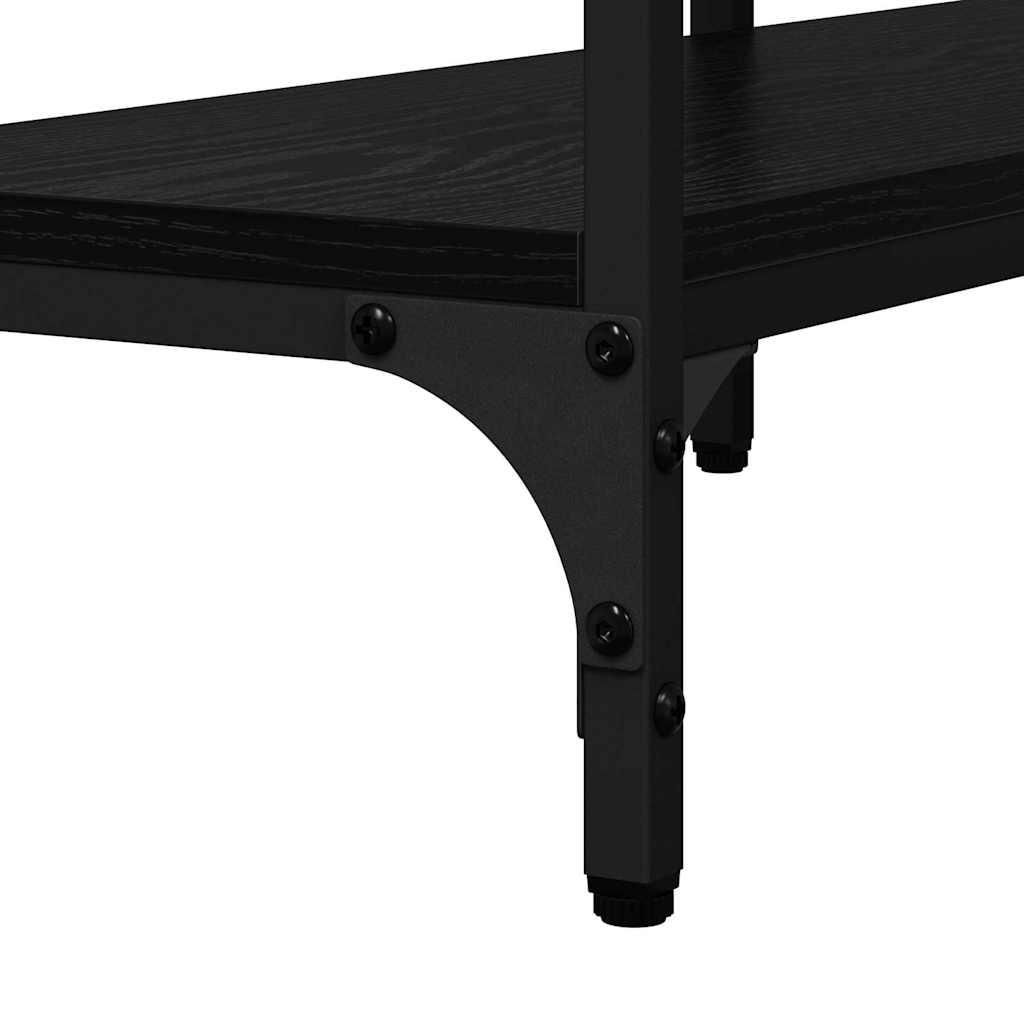 Table console Chêne noir 160 x 29 x 80 cm Bois d'ingénierie - XIOS