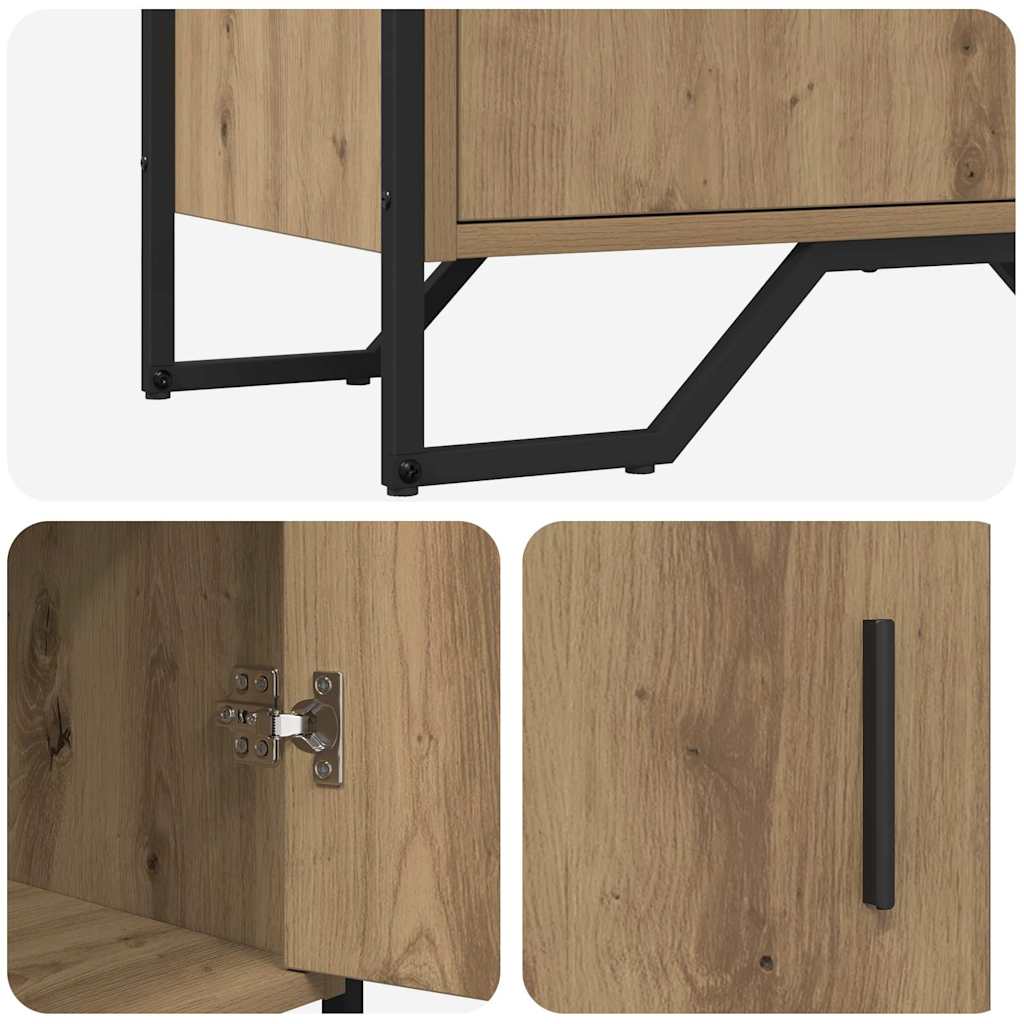 Buffet chêne artisanal 79.5 x 35.5 x 74.5 cm Bois d'ingénierie - XIOS