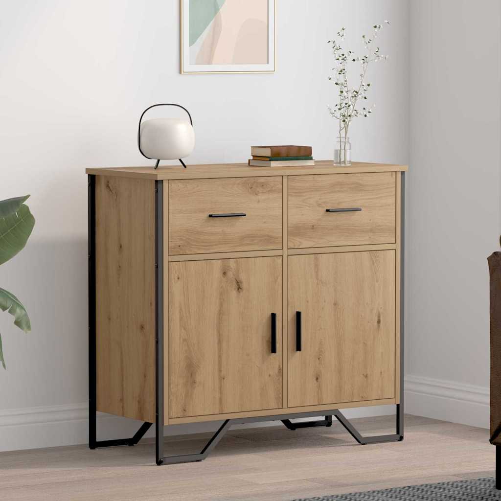 Buffet chêne artisanal 79.5 x 35.5 x 74.5 cm Bois d'ingénierie - XIOS