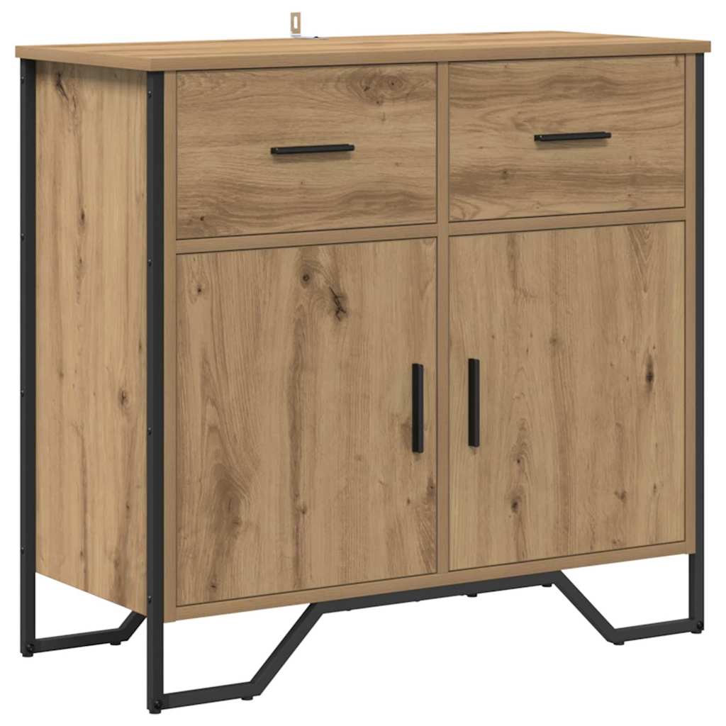 Buffet chêne artisanal 79.5 x 35.5 x 74.5 cm Bois d'ingénierie - XIOS