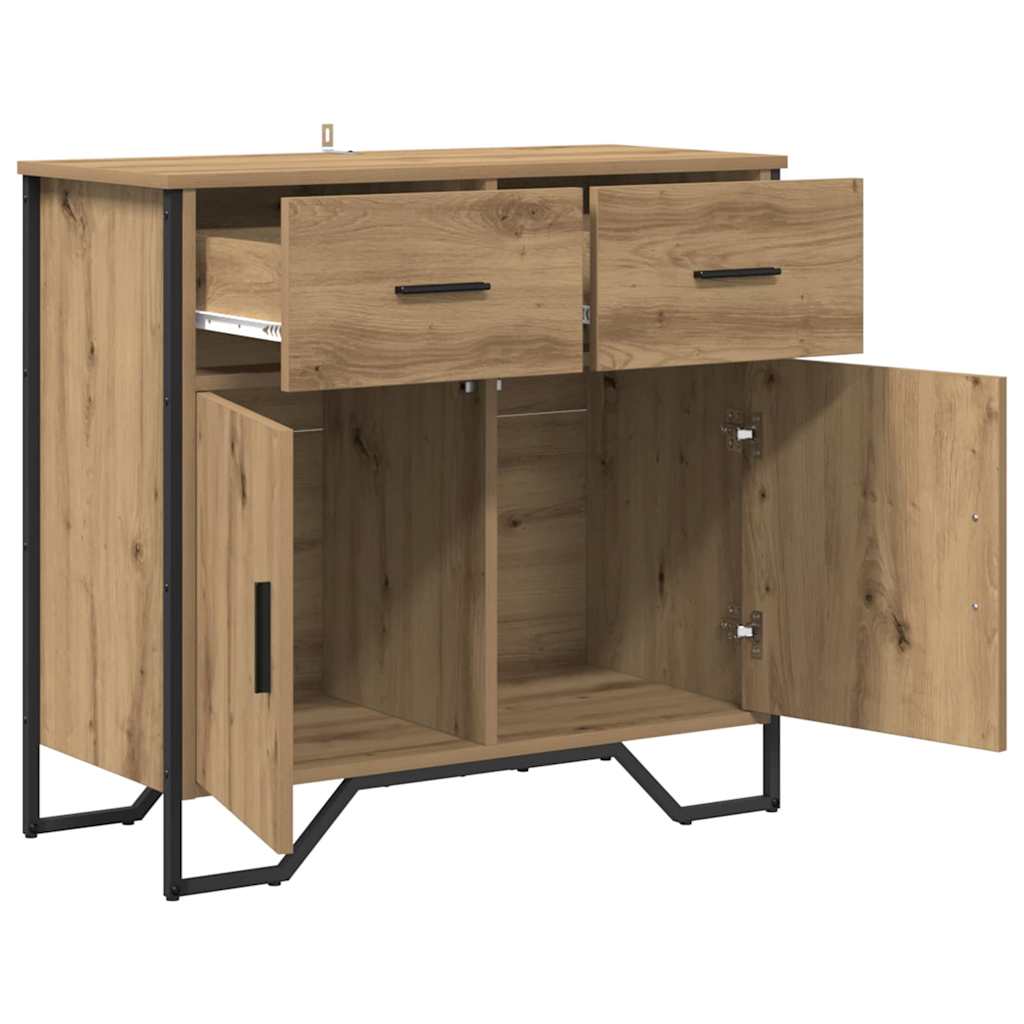 Buffet chêne artisanal 79.5 x 35.5 x 74.5 cm Bois d'ingénierie - XIOS
