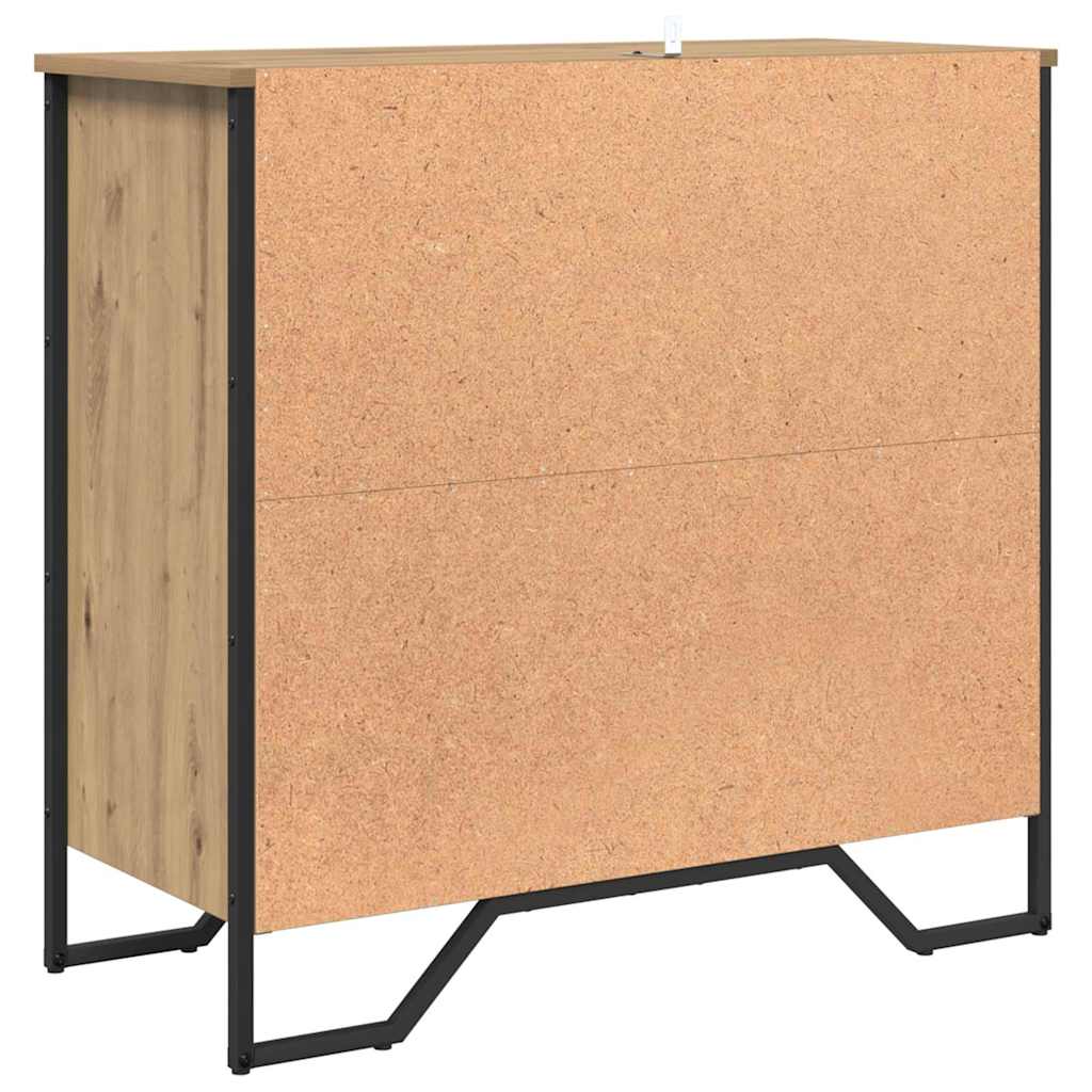 Buffet chêne artisanal 79.5 x 35.5 x 74.5 cm Bois d'ingénierie - XIOS