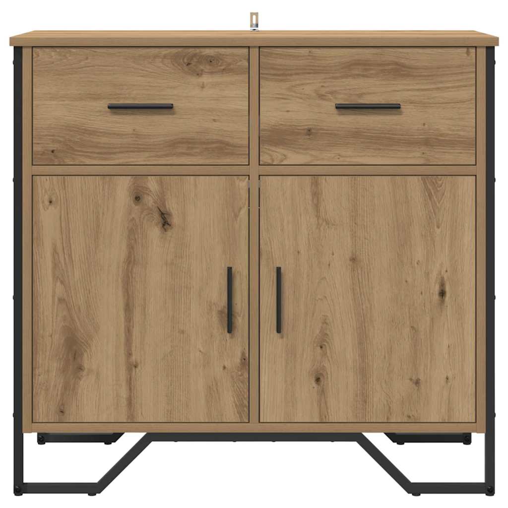 Buffet chêne artisanal 79.5 x 35.5 x 74.5 cm Bois d'ingénierie - XIOS
