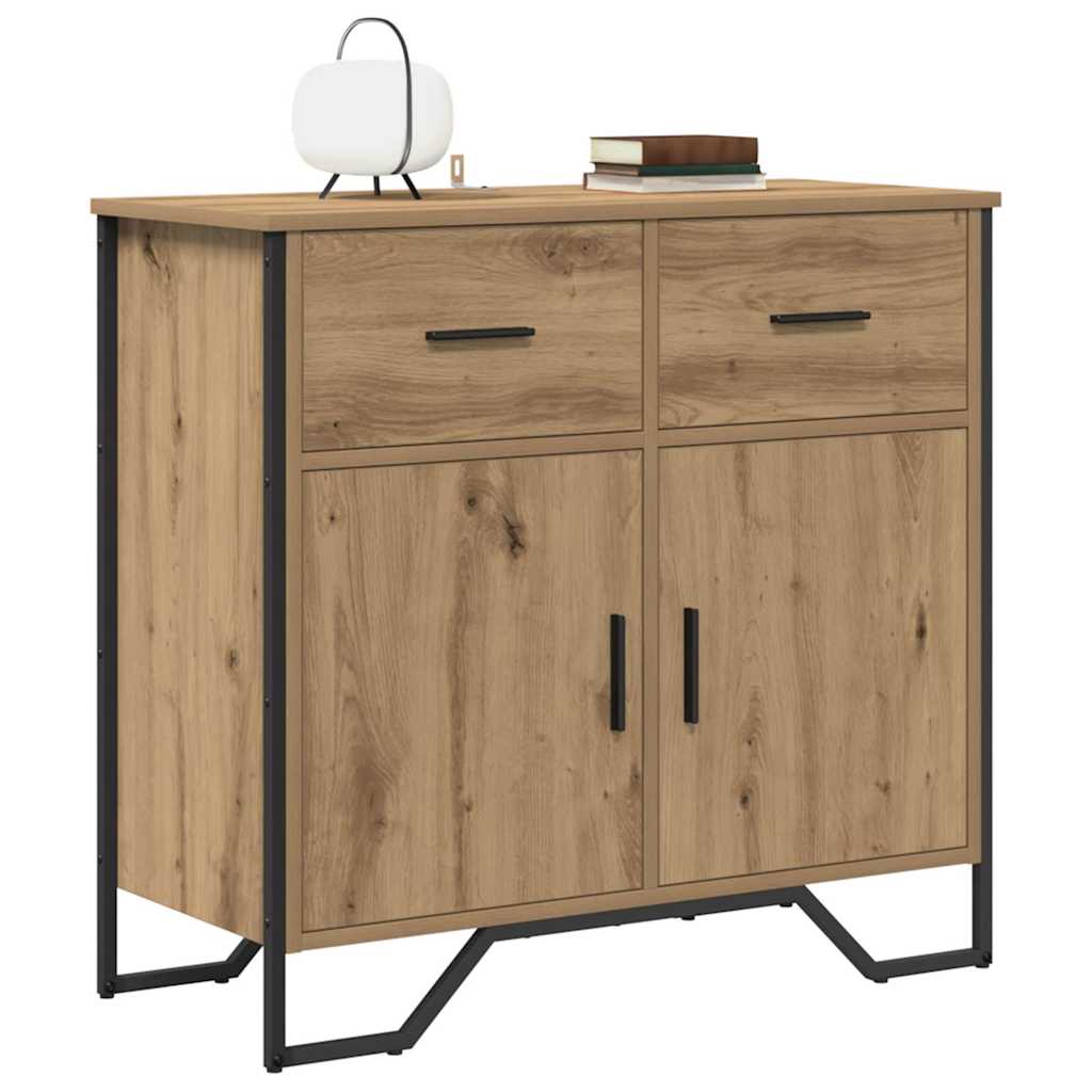 Buffet chêne artisanal 79.5 x 35.5 x 74.5 cm Bois d'ingénierie - XIOS