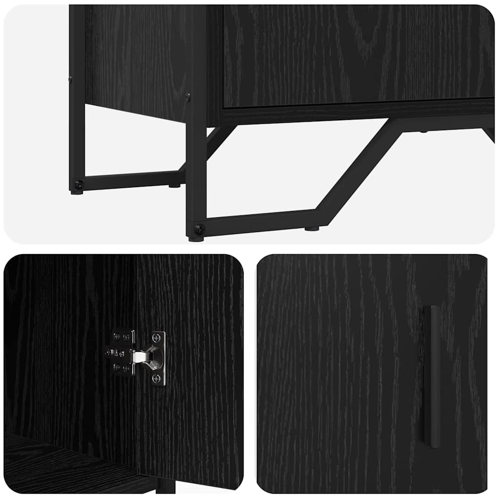 Buffet Chêne noir 79.5 x 35.5 x 74.5 cm Bois d'ingénierie - XIOS