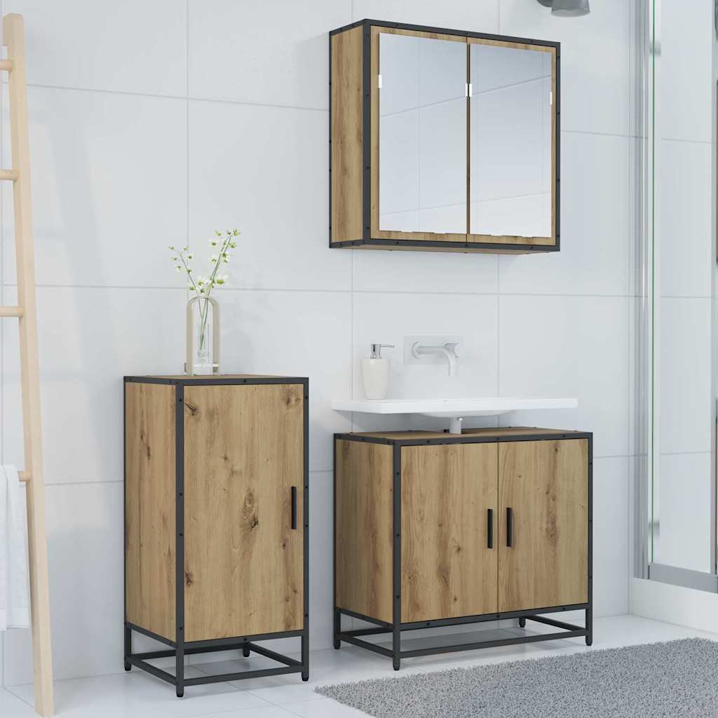 Buffet chêne artisanal 35 x 35,5 x 76 cm Bois d'ingénierie - XIOS