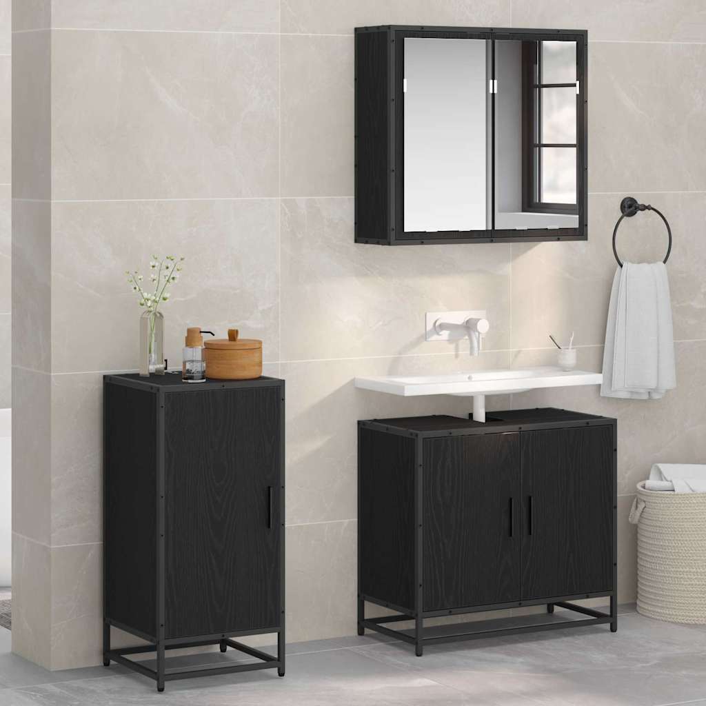 Buffet Chêne noir 35 x 35,5 x 76 cm Bois d'ingénierie - XIOS