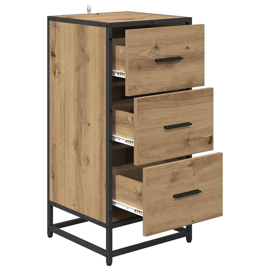 Buffet chêne artisanal 35.5 x 35 x 76 cm Bois d'ingénierie - XIOS