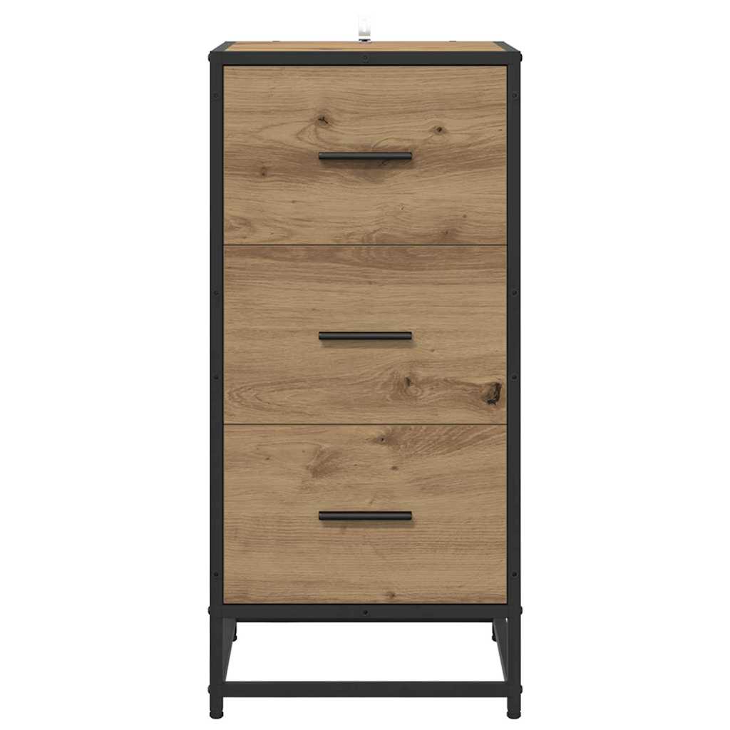 Buffet chêne artisanal 35.5 x 35 x 76 cm Bois d'ingénierie - XIOS