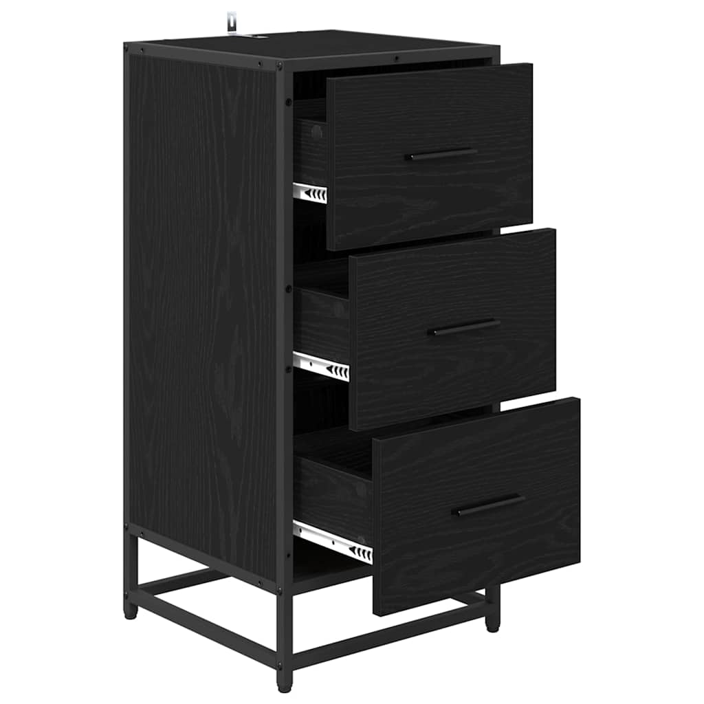 Buffet Chêne noir 35.5 x 35 x 76 cm Bois d'ingénierie - XIOS