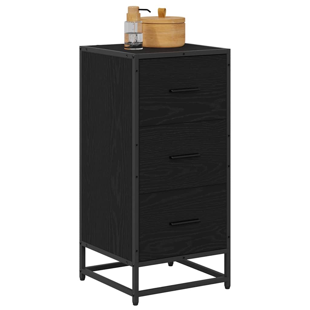 Buffet Chêne noir 35.5 x 35 x 76 cm Bois d'ingénierie - XIOS