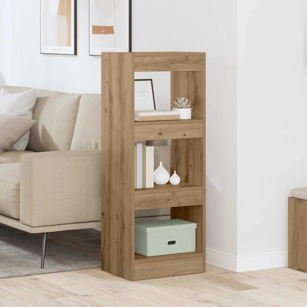 Bibliothèque chêne artisanal 40 x 30 x 103 cm Bois d'ingénierie - XIOS