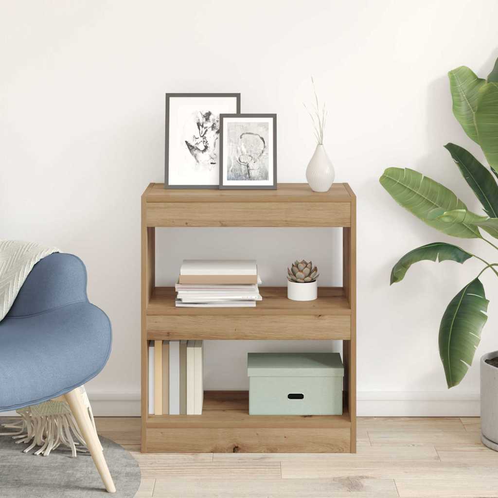 Bibliothèque Chêne artisanal 60 x 30 x 72 cm Bois d'ingénierie - XIOS