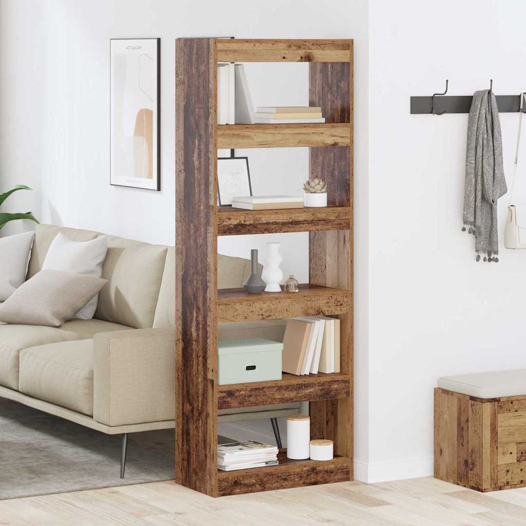 Bibliothèque Bois ancien 60 x 30 x 166 cm Bois d'ingénierie - XIOS