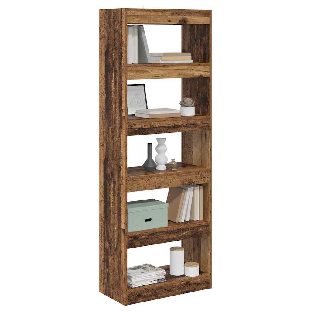 Bibliothèque Bois ancien 60 x 30 x 166 cm Bois d'ingénierie - XIOS