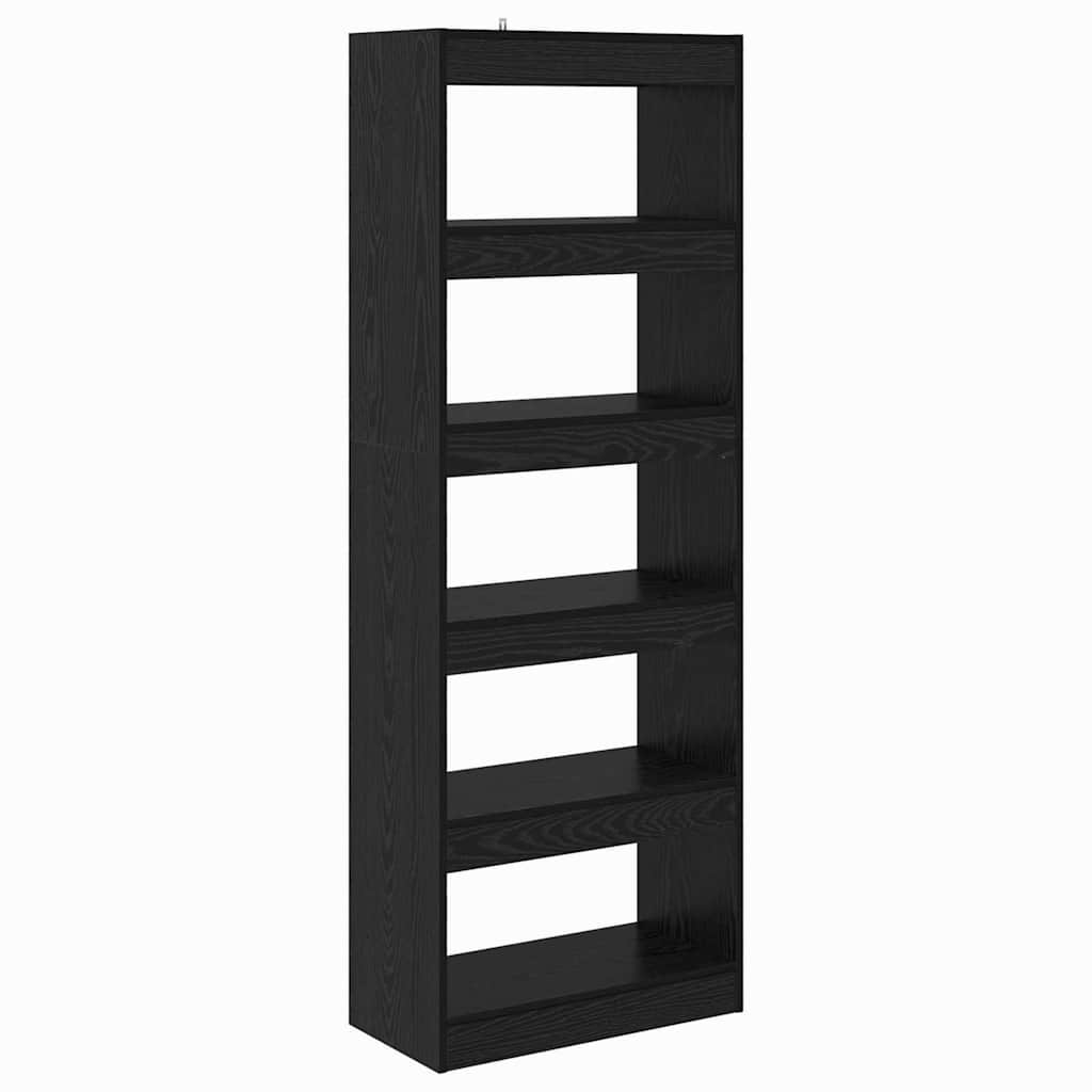 Bibliothèque Chêne noir 60 x 30 x 166 cm Bois d'ingénierie - XIOS