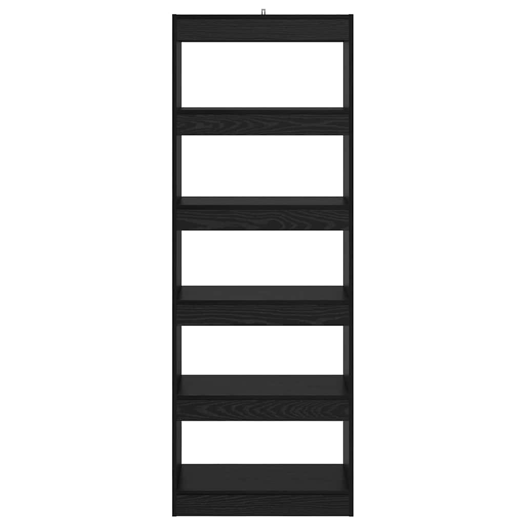 Bibliothèque Chêne noir 60 x 30 x 166 cm Bois d'ingénierie - XIOS