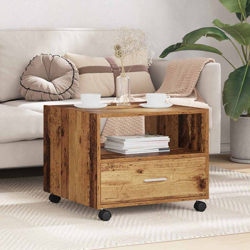 Table basse Bois ancien 55 x 55 x 45 cm Bois d'ingénierie - XIOS