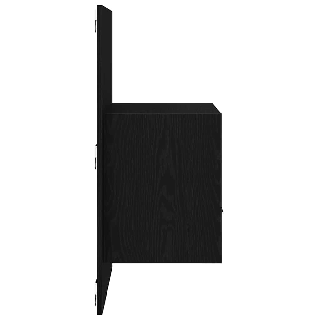 Armoire de lit avec tiroir 2 pcs Chêne noir 48,5 x 32,5 x 80 cm - XIOS