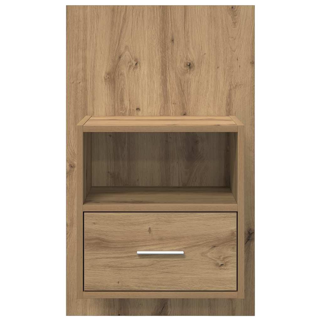 Armoire de lit 2 pcs chêne artisanal 48,5 x 32,5 x 80 cm - XIOS