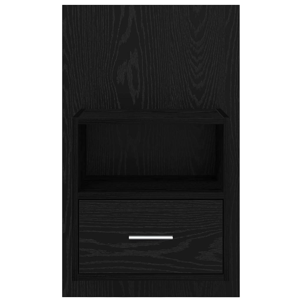 Armoire de lit avec tiroir 2 pcs Chêne noir 48,5 x 32,5 x 80 cm - XIOS