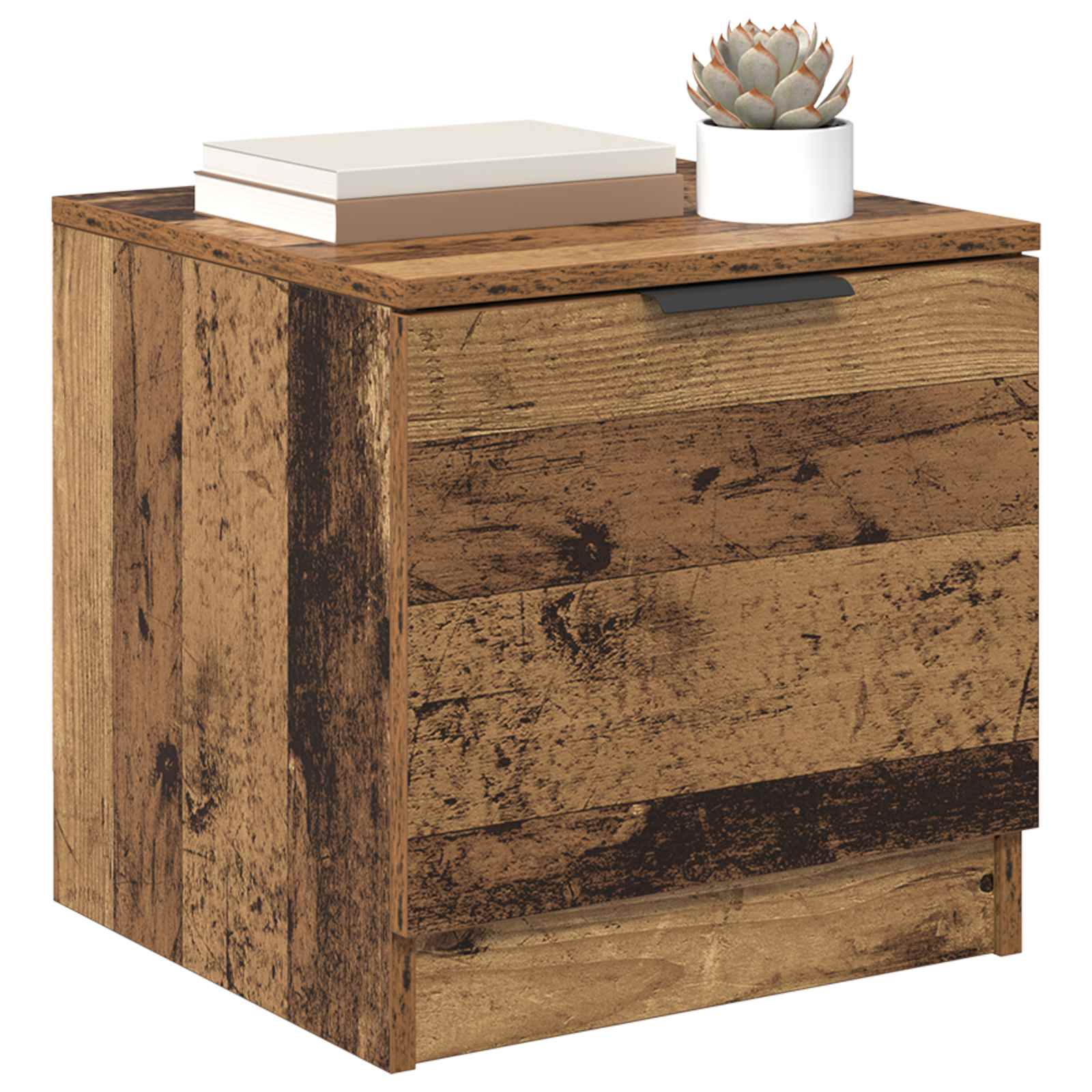 Armoire de lit avec tiroir 2 pcs Bois ancien 40 x 39 x 40cm - XIOS