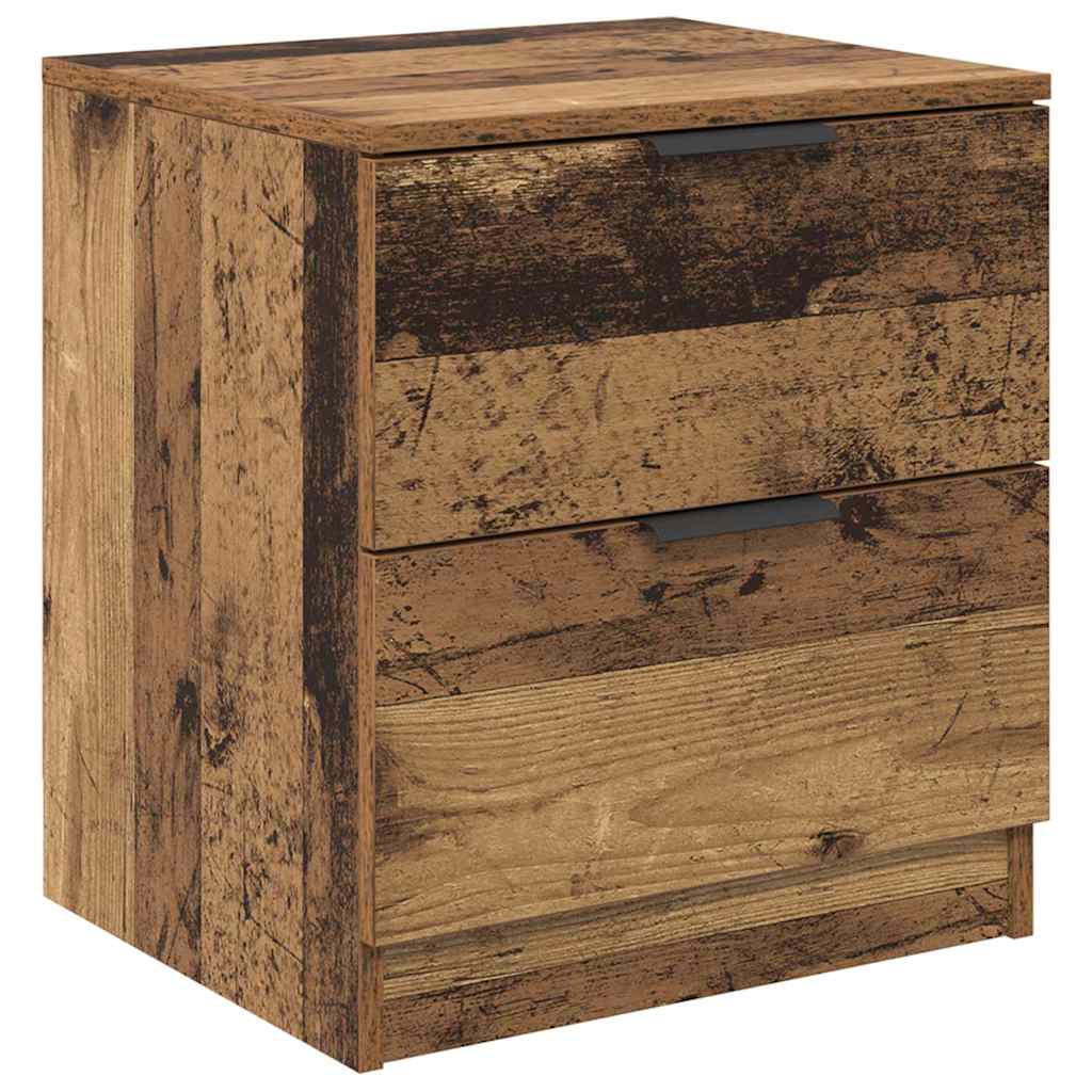 Cabinet de chevet avec tiroir 2 pcs Bois ancien 45 x 39 x 50 cm - XIOS