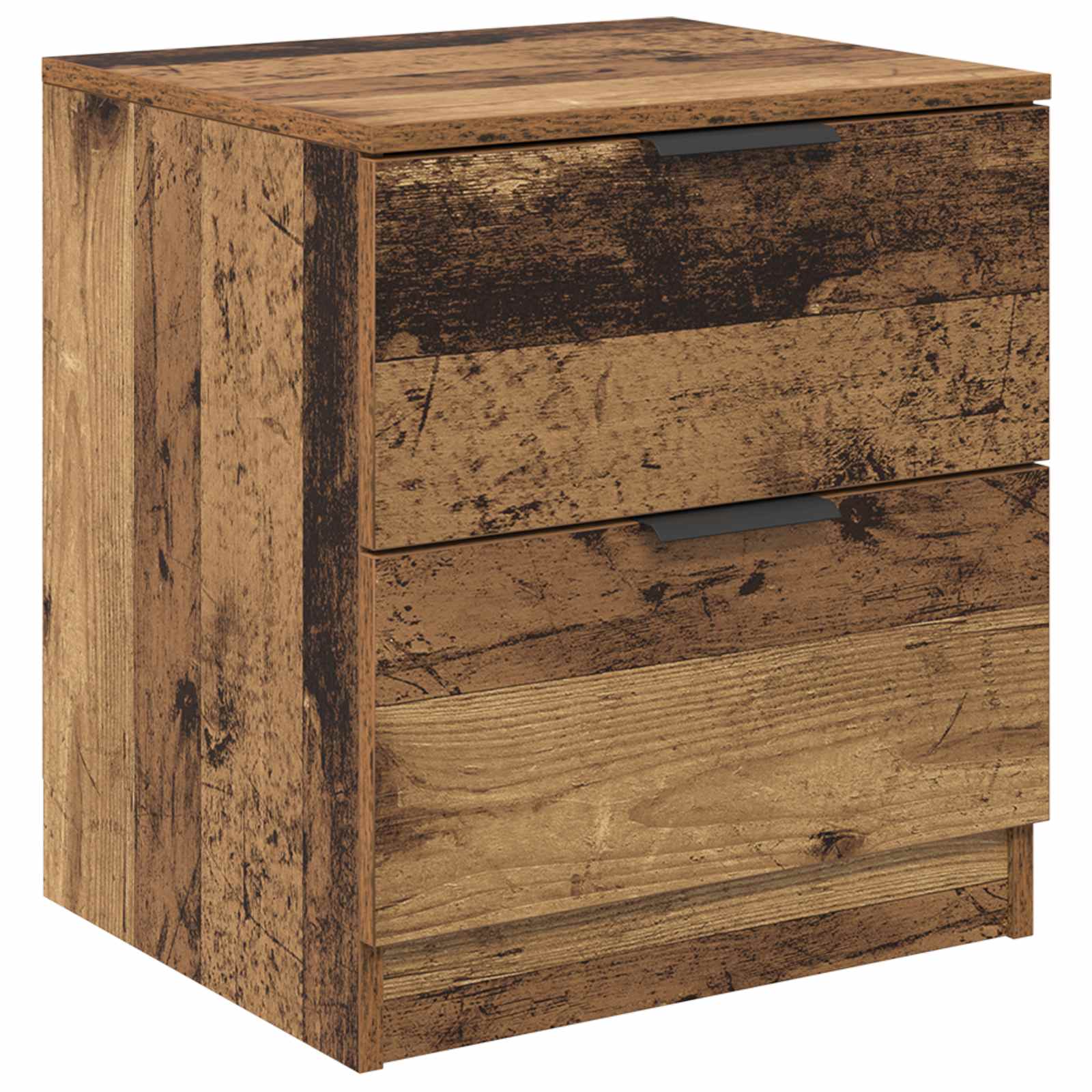 Cabinet de chevet avec tiroir 2 pcs Bois ancien 45 x 39 x 50cm - XIOS