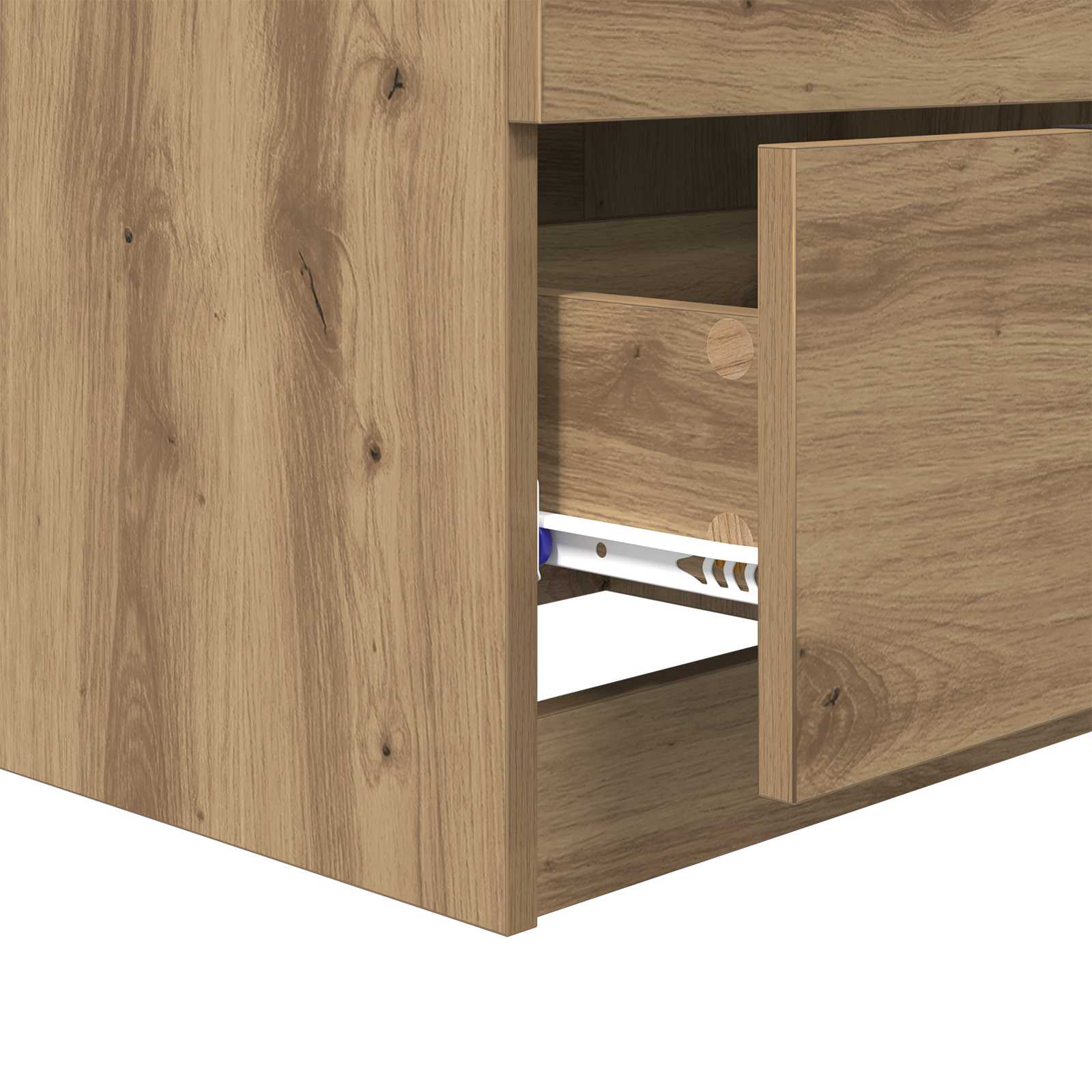 Cabinet de chevet 2 pcs Chêne artisanal 45 x 39 x 50cm - XIOS