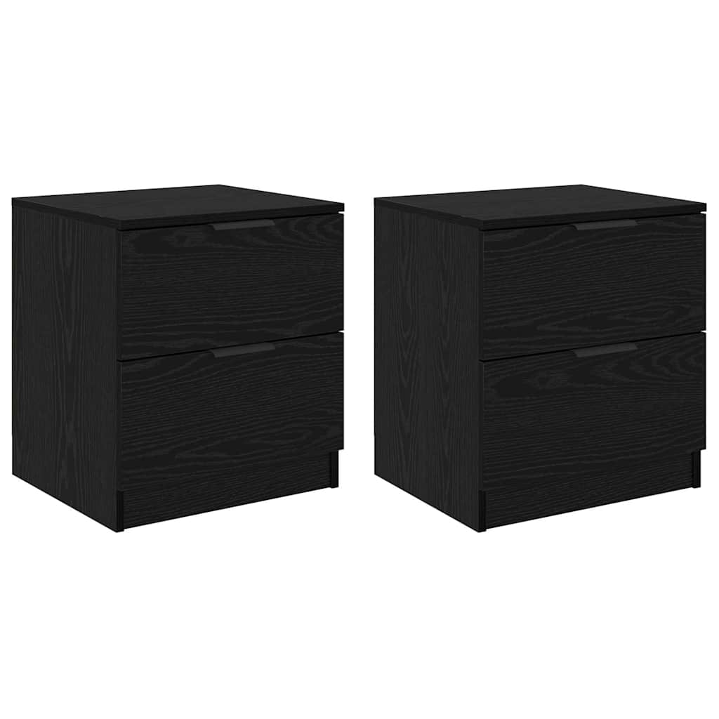Cabinet de chevet avec tiroir 2 pcs Chêne noir 45 x 39 x 50 cm - XIOS