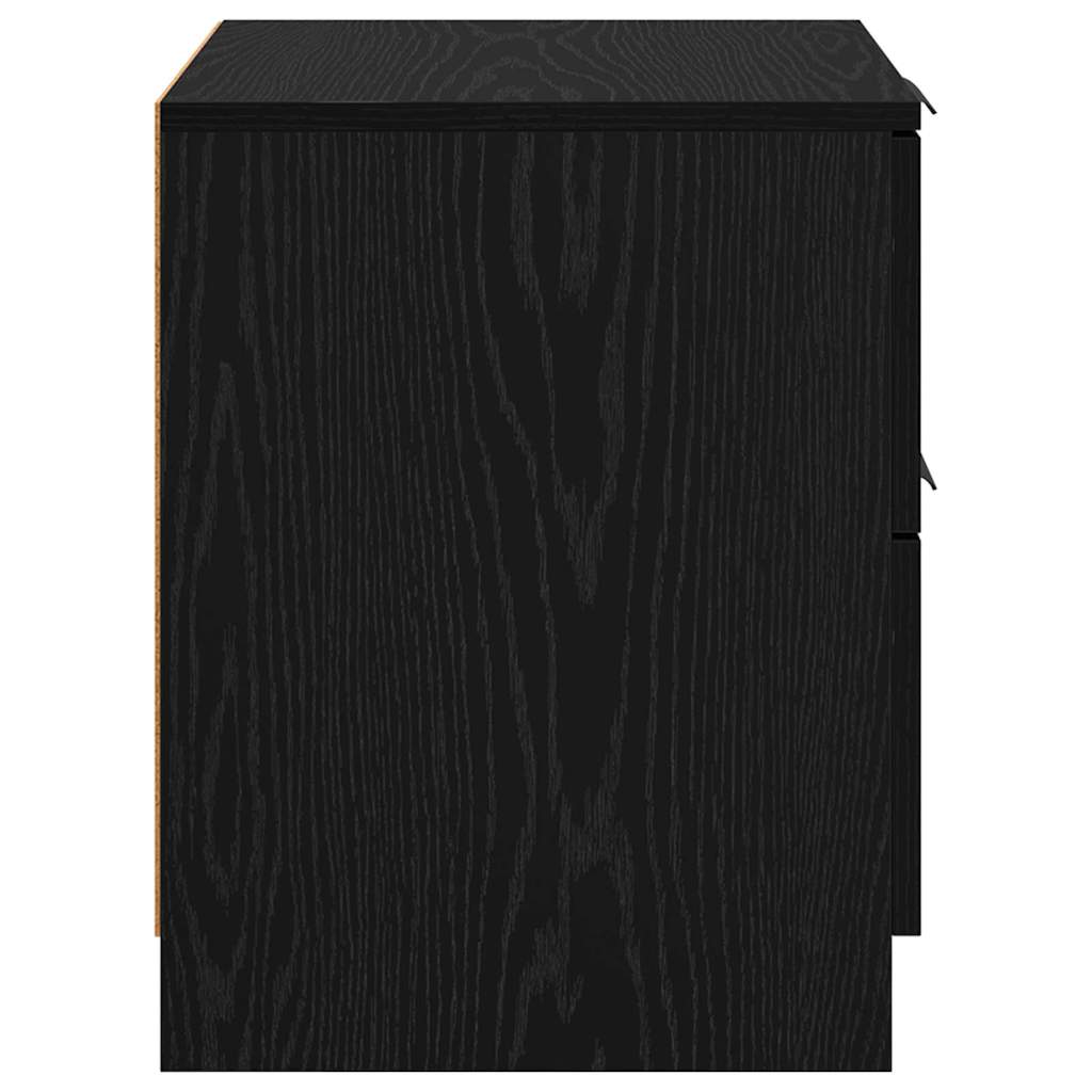 Cabinet de chevet avec tiroir 2 pcs Chêne noir 45 x 39 x 50 cm - XIOS