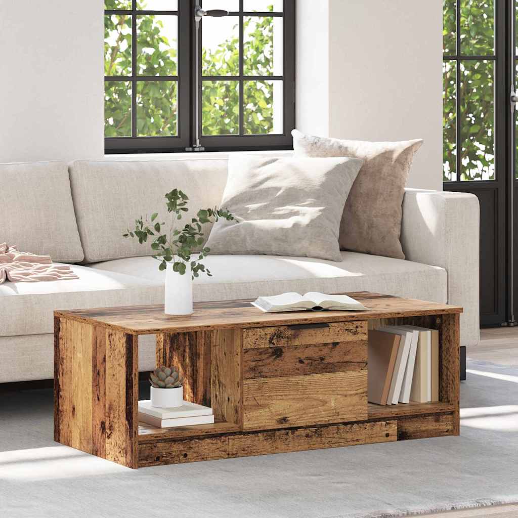 Table basse Bois ancien 100 x 50 x 36 cm Bois d'ingénierie - XIOS