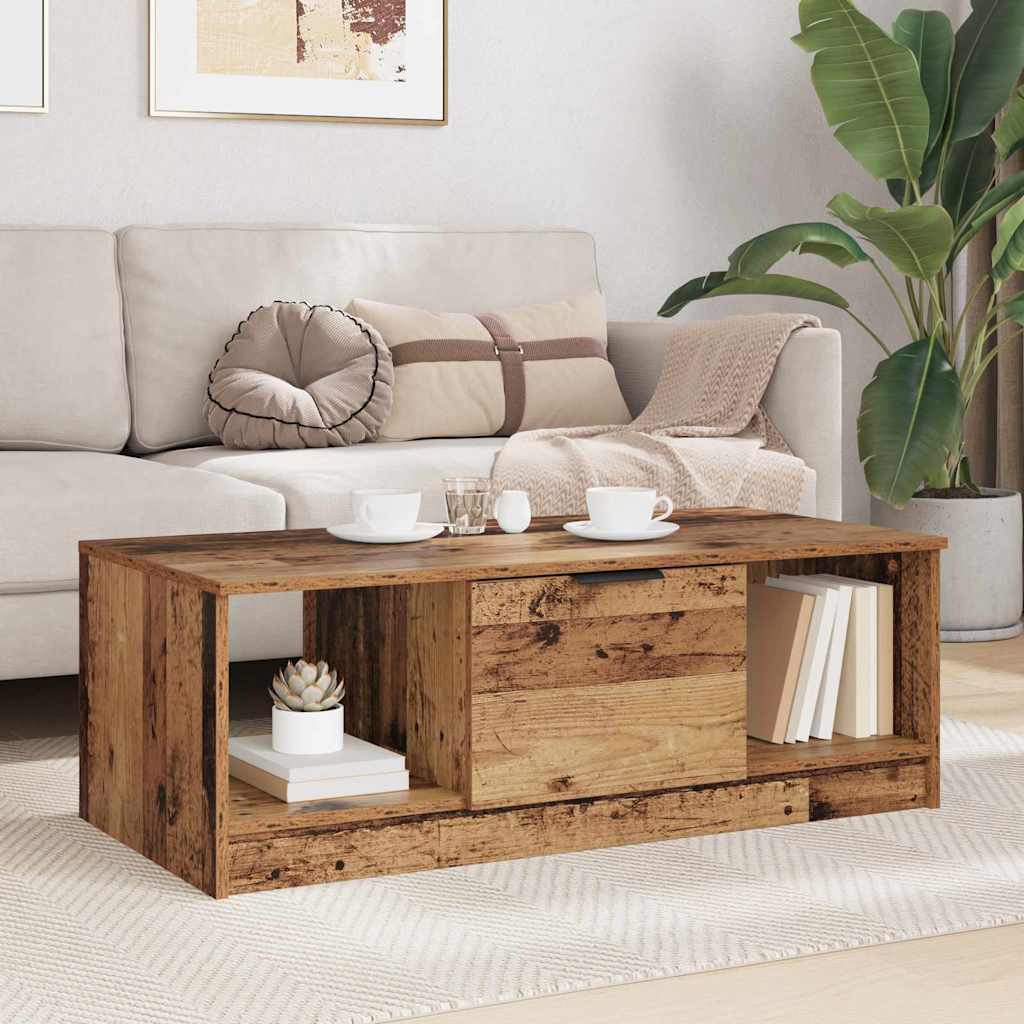 Table basse Bois ancien 100 x 50 x 36 cm Bois d'ingénierie - XIOS