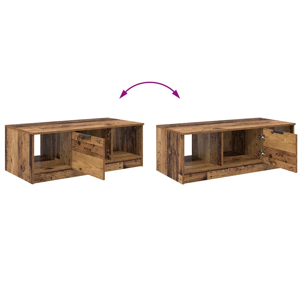 Table basse Bois ancien 100 x 50 x 36 cm Bois d'ingénierie - XIOS