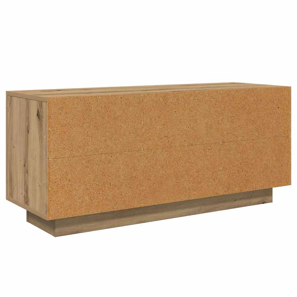 Meuble TV Chêne artisanal 102 x 35 x 45 cm Bois d'ingénierie - XIOS