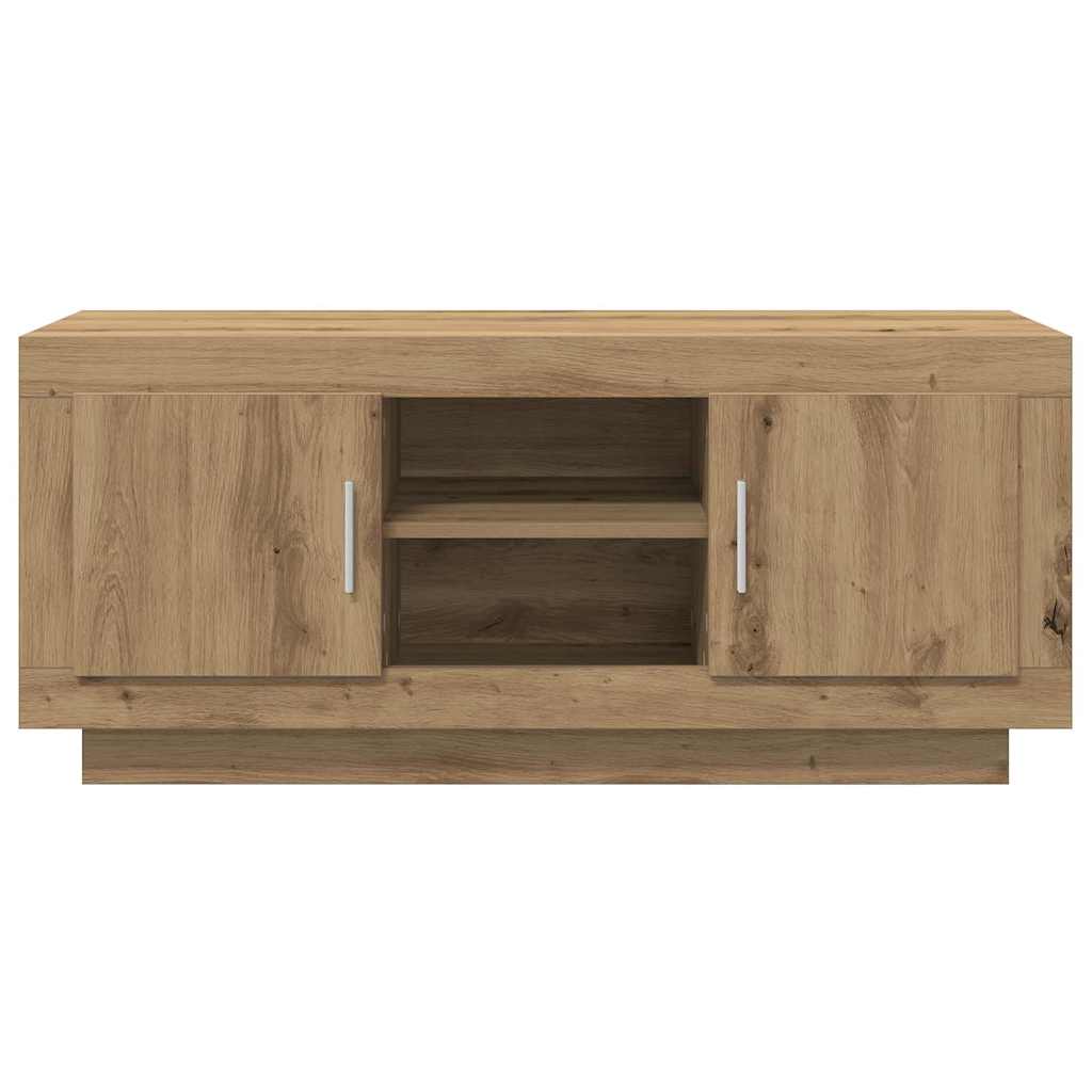Meuble TV Chêne artisanal 102 x 35 x 45 cm Bois d'ingénierie - XIOS