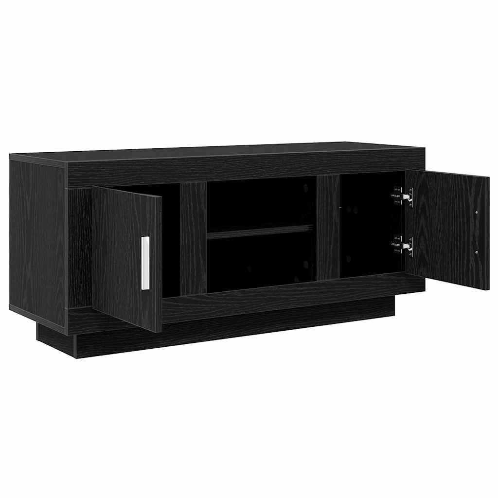 Meuble TV Chêne noir 102 x 35 x 45 cm Bois d'ingénierie - XIOS