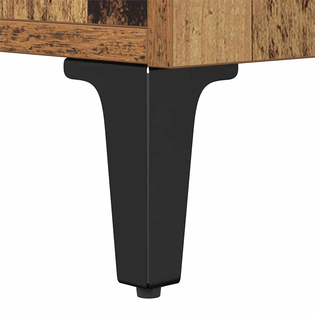 Cabinet de chevet avec tiroir Bois ancien 40 x 35 x 47.5 cm - XIOS