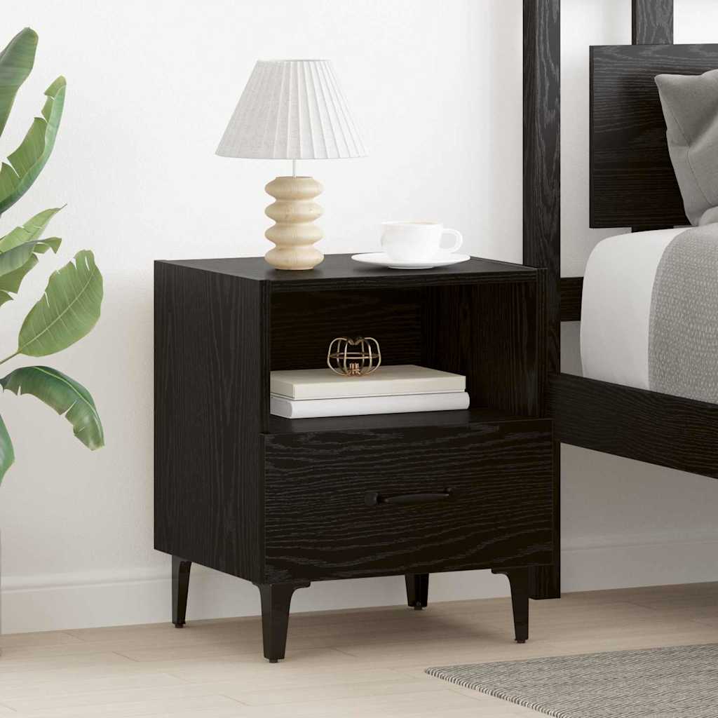 Cabinet de chevet 2 pcs Chêne noir 40 x 35 x 47.5 cm XIOS