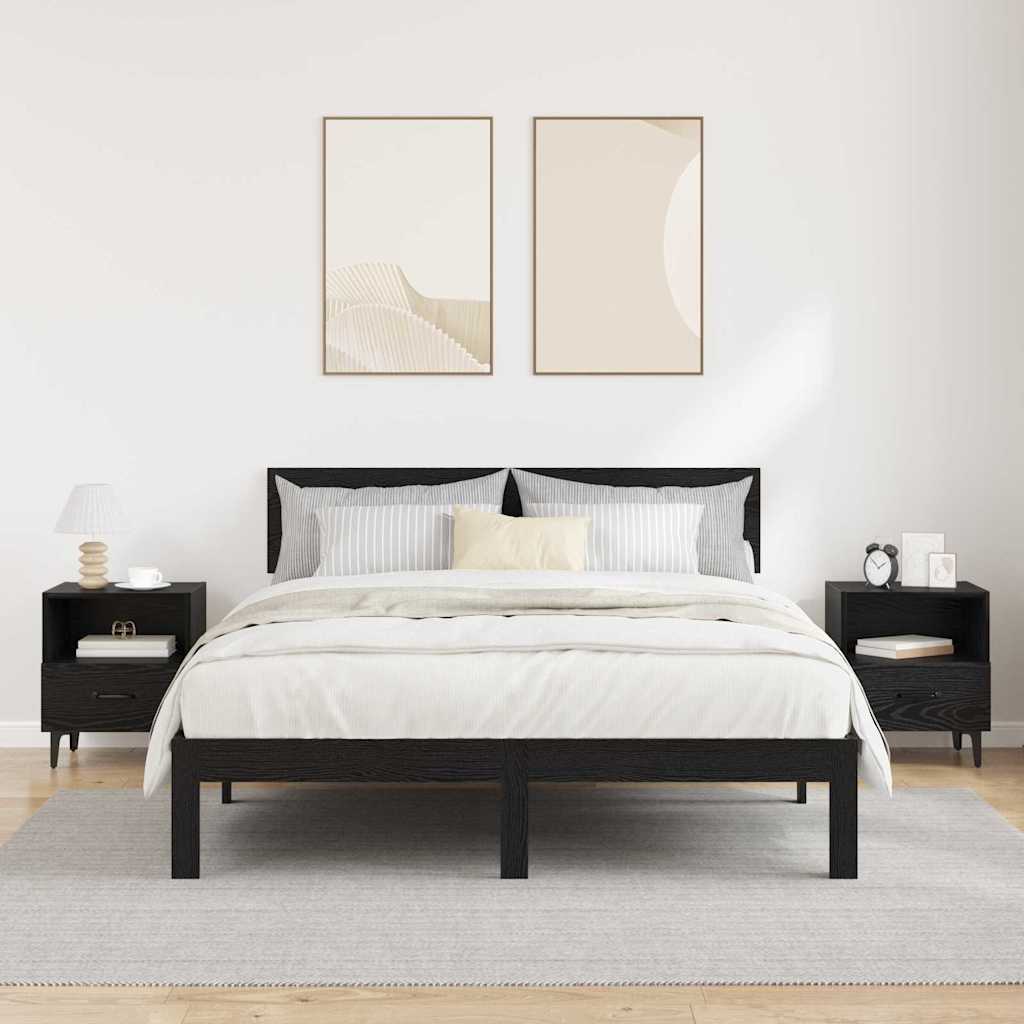 Cabinet de chevet 2 pcs Chêne noir 40 x 35 x 47.5 cm - XIOS