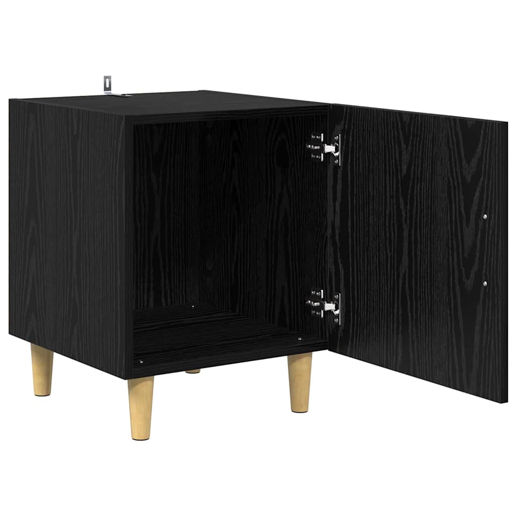 Cabinet de chevet Chêne noir 40 x 40 x 50 cm Bois d'ingénierie