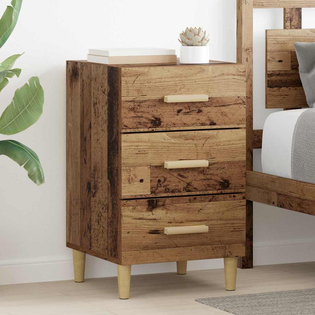 Cabinet de chevet Bois ancien 40 x 40 x 66 cm Bois d'ingénierie XIOS