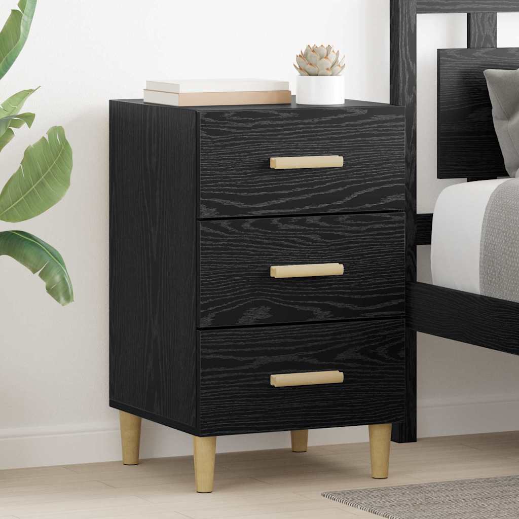 Cabinet de chevet Chêne noir 40 x 40 x 66 cm Bois d'ingénierie XIOS