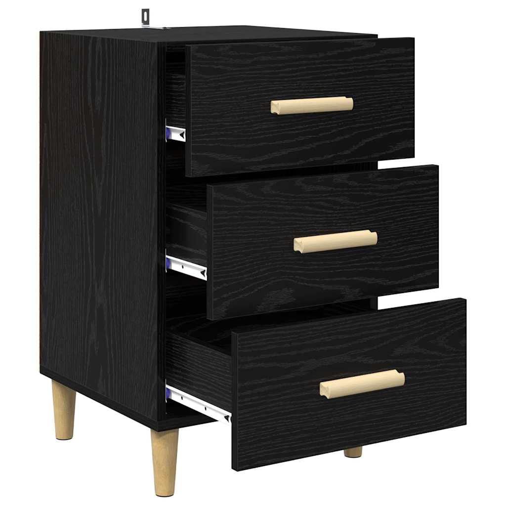 Cabinet de chevet Chêne noir 40 x 40 x 66 cm Bois d'ingénierie - XIOS