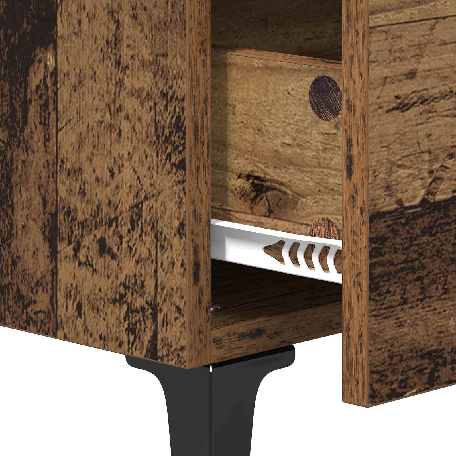 Cabinet de chevet Bois ancien 40 x 40,5 x 66 cm - XIOS