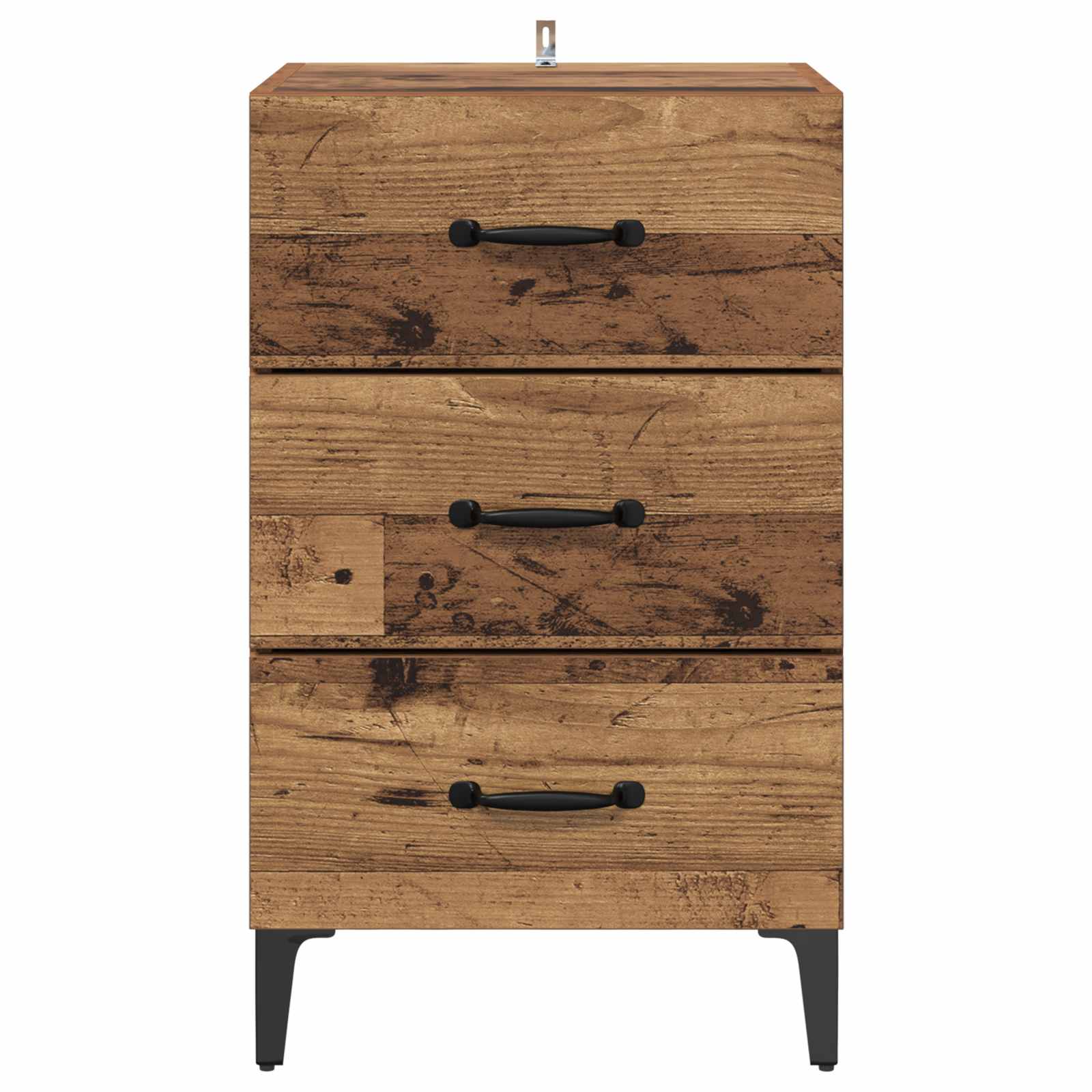 Cabinet de chevet Bois ancien 40 x 40,5 x 66 cm - XIOS
